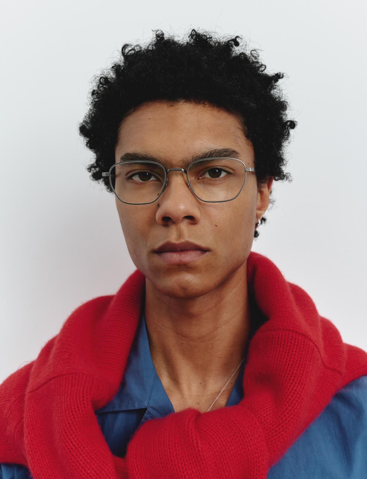 white background close up male opticals