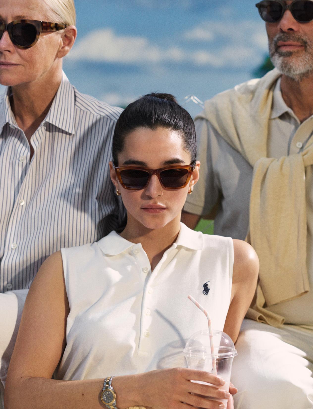 PCP Female in sunglasses with white shirt