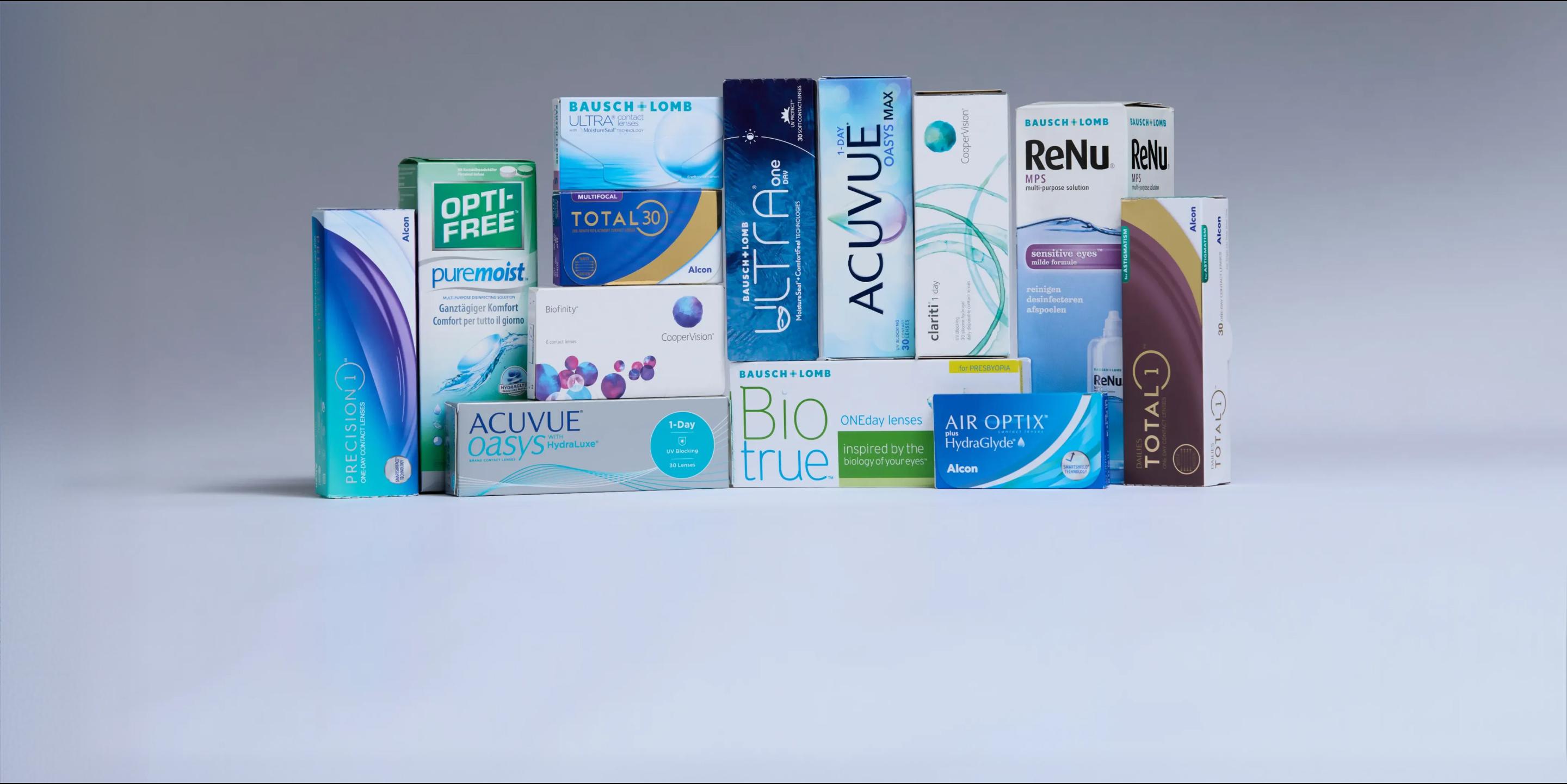 collection of contact lenses desktop