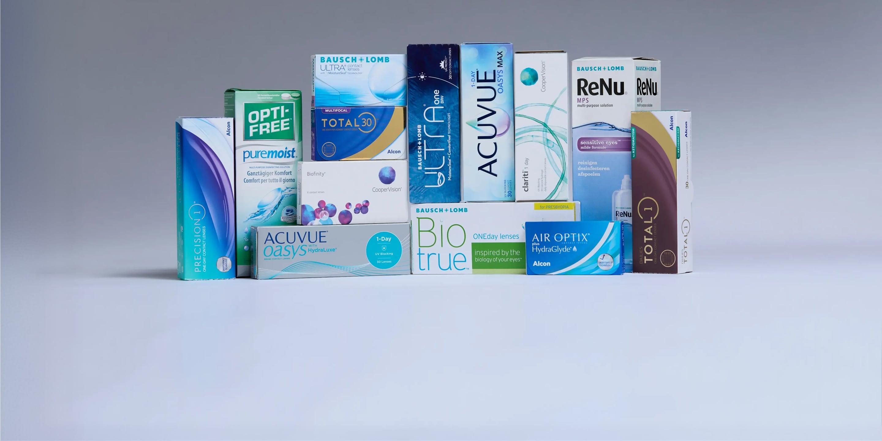 collection of contact lenses desktop